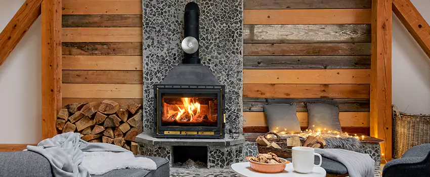 Thelin Hearth Products Direct Vent Gas Stove Fireplace Inspection in Wheaton, Illinois